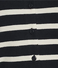 Copper Key Striped Classic Cardigan Sweater