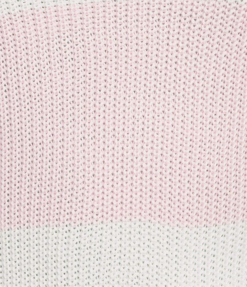 Copper Key Striped Shaker Stitch Sweater