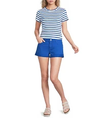 Copper Key Taylor Cuffed Americana Denim Shorts