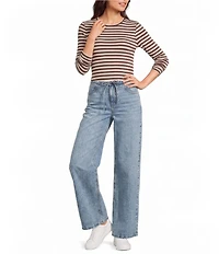 Copper Key Tie Waist Denim Pants