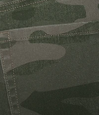 Copper Key Tie Waist Printed Denim Pants