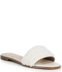 Copper Key Torrey Pearl Detail Slide Sandals
