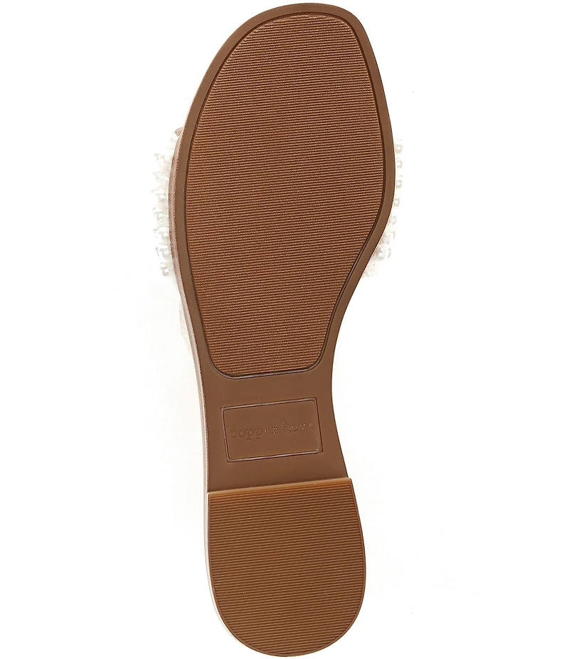 Copper Key Torrey Pearl Detail Slide Sandals