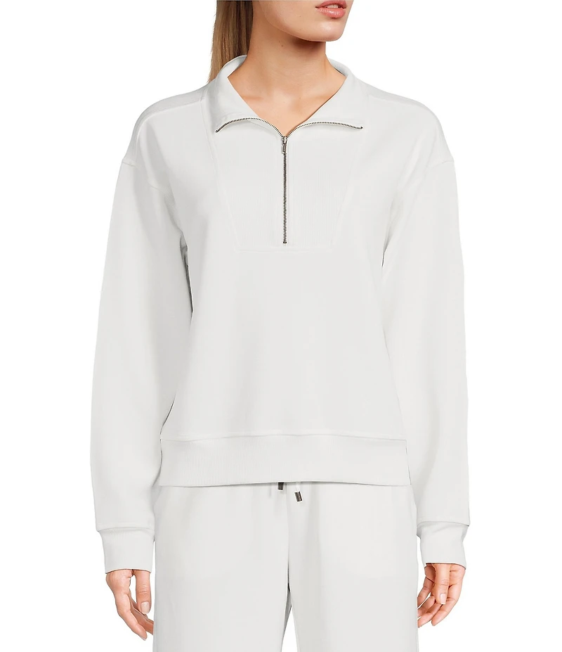 Copper Key Knit Quarter Zip Coordinating Pullover