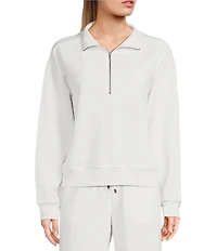 Copper Key Knit Quarter Zip Coordinating Pullover