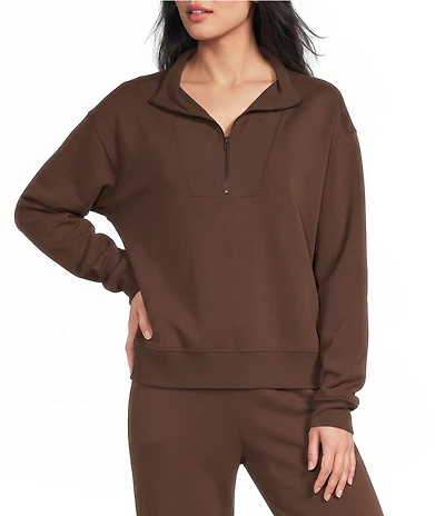 Copper Key Knit Quarter Zip Coordinating Pullover