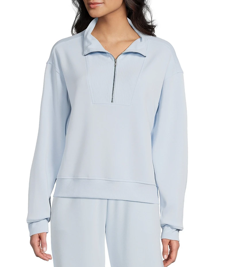 Copper Key Knit Quarter Zip Coordinating Pullover