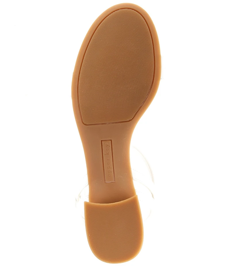 Copper Key Waltz Patent Ankle Strap Sandals