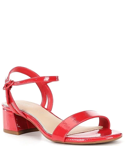 Copper Key Waltz Patent Ankle Strap Sandals