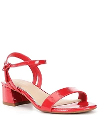 Copper Key Waltz Patent Ankle Strap Sandals