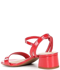 Copper Key Waltz Patent Ankle Strap Sandals