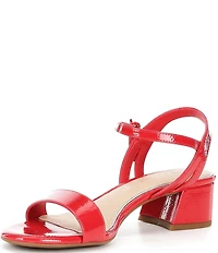 Copper Key Waltz Patent Ankle Strap Sandals