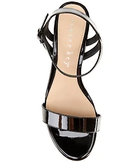 Copper Key Waltz Patent Ankle Strap Sandals