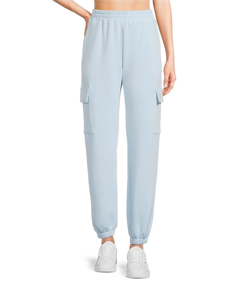 Copper Key Wide Leg Drawstring Coordinating Cargo Joggers