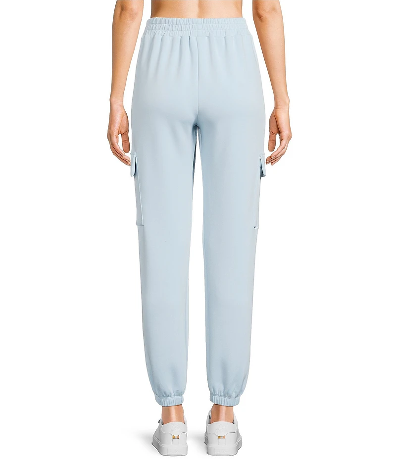 Copper Key Wide Leg Drawstring Coordinating Cargo Joggers