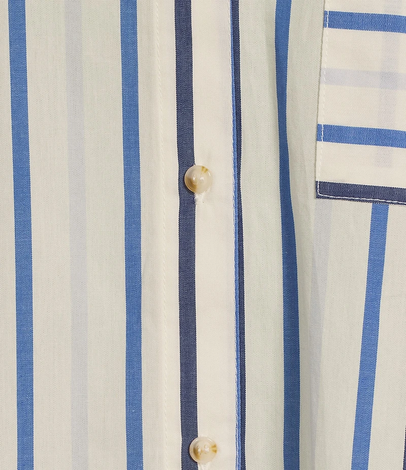 Copper Key Coordinating Woven Multi Stripe Shirt