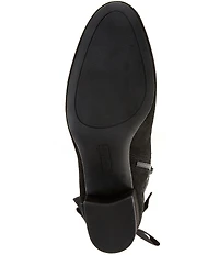 Copper Key Yule Suede Bow Block Heel Booties