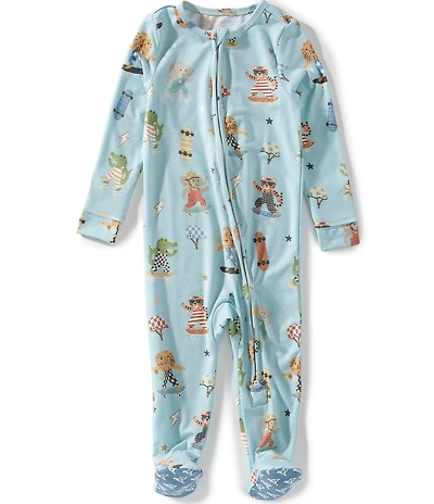 Copper Pearl Baby Boy Tanner Zip-Up Footie