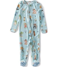 Copper Pearl Baby Boy Tanner Zip-Up Footie