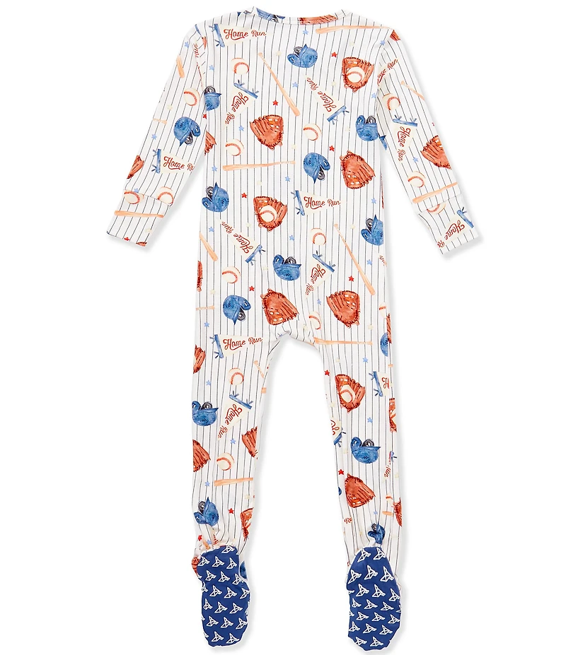 Copper Pearl Baby Boys Long Sleeve All-Star Zip-up Footie Pajama