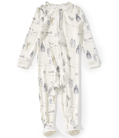 Copper Pearl Baby Boys Long Sleeve Tatooine Zip-Up Footie Pajama