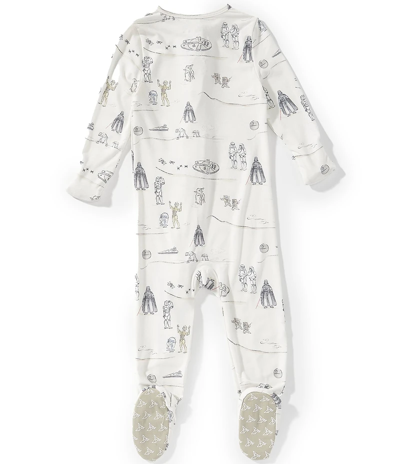 Copper Pearl Baby Boys Long Sleeve Tatooine Zip-Up Footie Pajama