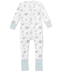 Copper Pearl Baby Boys Star Wars Grogu Convertible Zip-up Footie