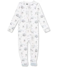 Copper Pearl Baby Boys Star Wars Grogu Zip-Up Footie Pajama