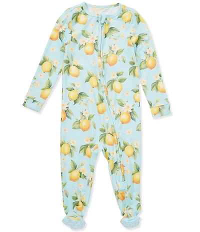 Copper Pearl Baby Girls Melody Zip-up Footie Pajamas