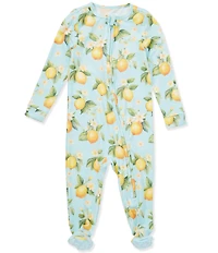 Copper Pearl Baby Girls Melody Zip-up Footie Pajamas