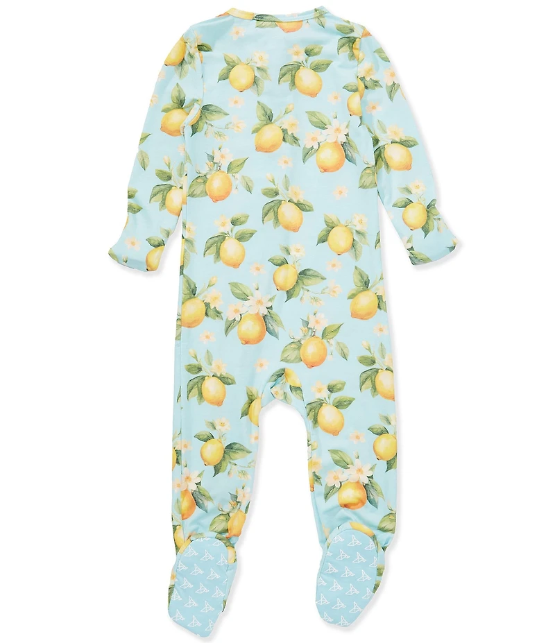 Copper Pearl Baby Girls Melody Zip-up Footie Pajamas