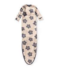 Copper Pearl Baby Girls Gemma Floral Print Long Sleeve Knotted Gown