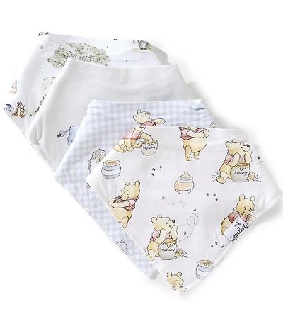 Copper Pearl x Disney Baby Hundred Acre Woods 4-PIece Bib Set