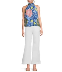 COREY LYNN CALTER Wallis Stretch Twill High Rise Straight Leg Pants