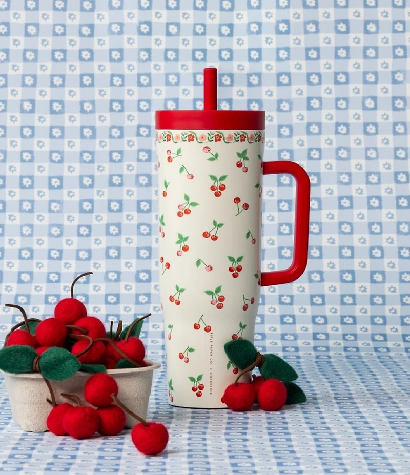 Corkcicle Cherries Cruiser Stainless Steel Triple-Insulated, 40 oz.