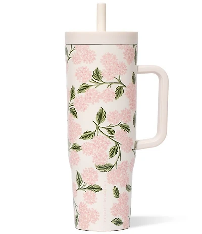 Corkcicle Pink Hydrangea Cruiser Stainless Steel Triple-Insulated, 40oz