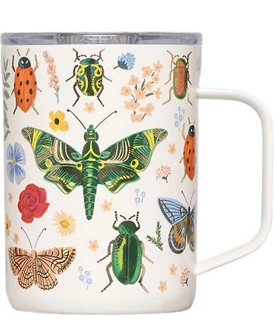 Corkcicle x Rifle Paper Co. Curio Stainless Steel Triple-Insulated Coffee Mug, 16oz