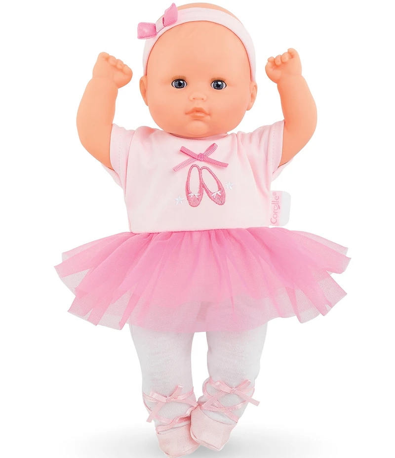 Corolle Dolls Bebe Calin Maeva Ballerina 12#double; Soft Body Baby Doll