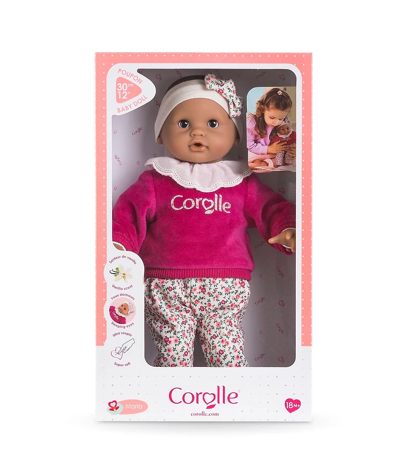 Corolle Dolls Bebe Calin Maria Grenadine 12#double; Soft Body Baby Doll