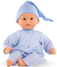 Corolle Dolls Blue Bebe Calin Charming 12#double; Soft Body Baby Doll