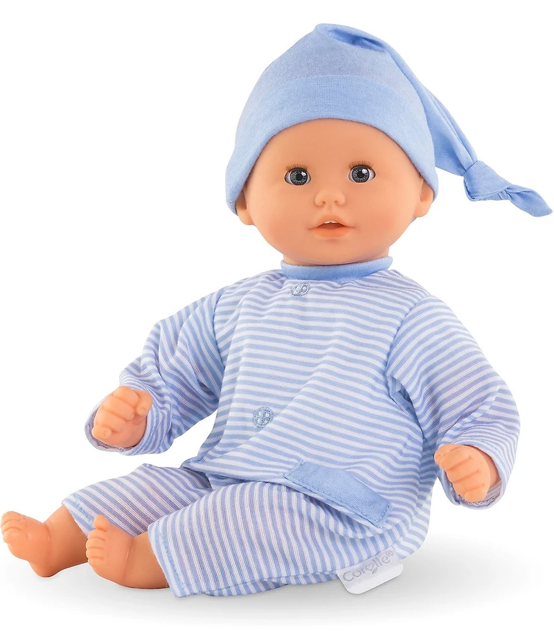 Corolle Dolls Blue Bebe Calin Charming 12#double; Soft Body Baby Doll