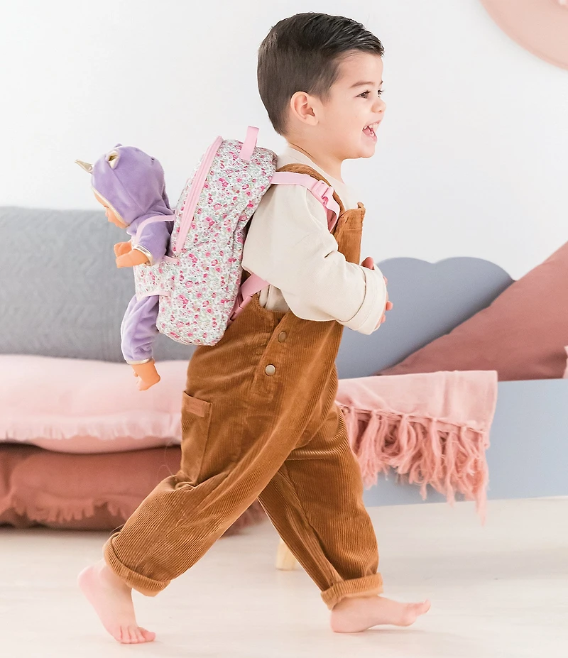 Corolle Dolls Floral Print Backpack Doll Carrier for Baby Dolls
