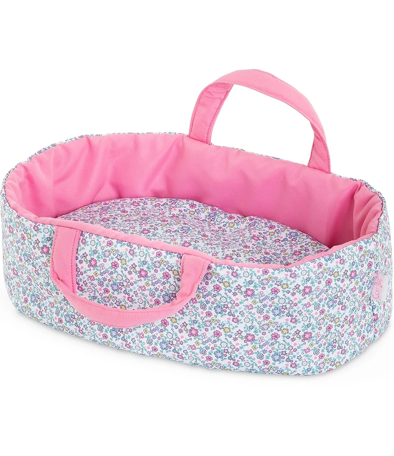 Corolle Dolls Floral Print Carry Bed for 12#double; Baby Doll