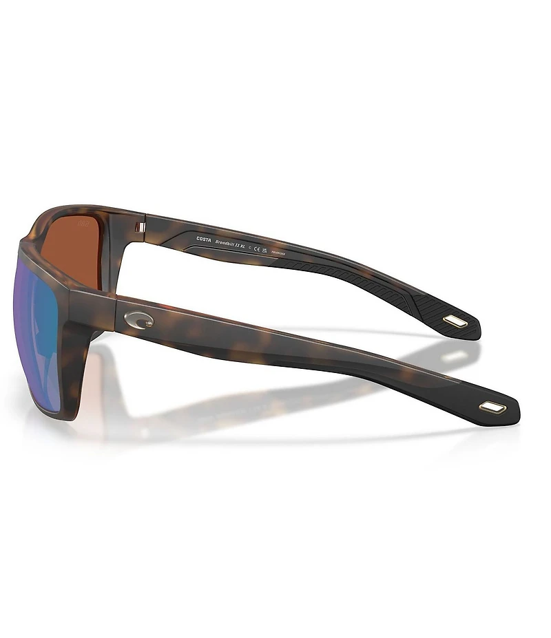 Costa Men's Del Mar Broadbill II XL 9135 62mm Polarized Rectangle Sunglasses