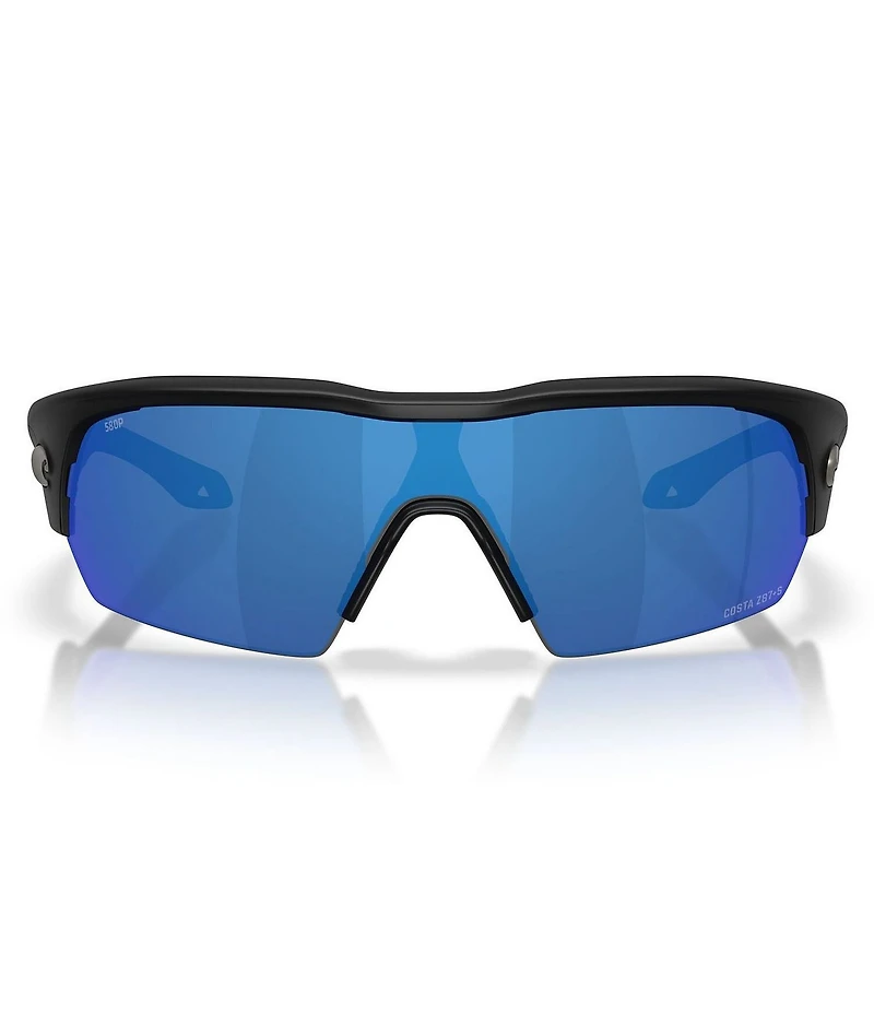 Costa Del Mar Men's Pilothouse Pro 6S9137 35mm Polarized Rectangle Sunglasses