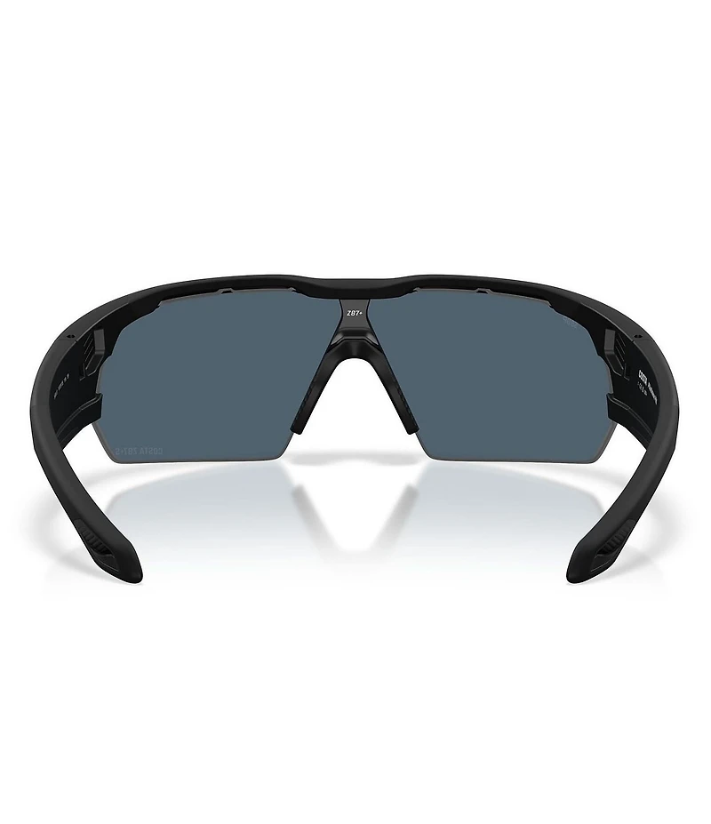 Costa Del Mar Men's Pilothouse Pro 6S9137 35mm Polarized Rectangle Sunglasses