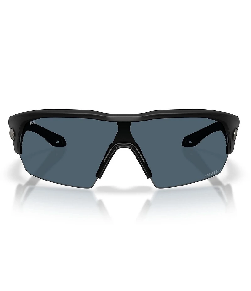 Costa Del Mar Men's Pilothouse Pro 6S9137 35mm Polarized Rectangle Sunglasses