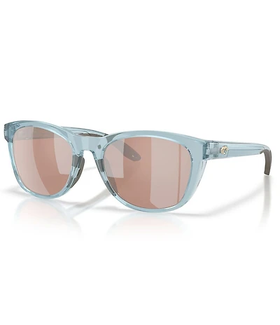Costa Del Mar Women's Aleta 54mm Polarized Round Sunglasses