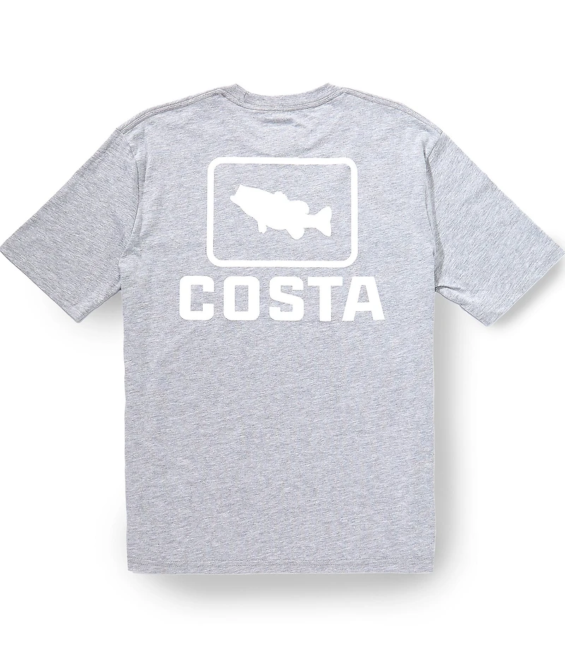 Costa Emblem Bass Short Sleeve Tubular-Knit Graphic T-Shirt