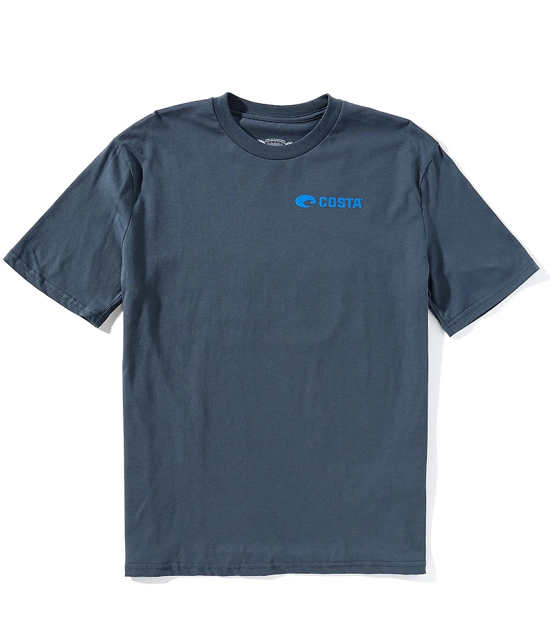 Costa Emblem Bass Short Sleeve Tubular-Knit Graphic T-Shirt